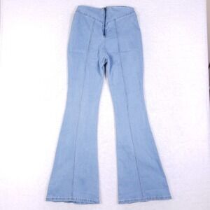 SHEIN SXY Bell Bottom Flare Jeans 28 Light Blue